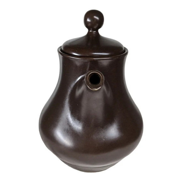 Noritake Folkstone Genuine Stoneware  Teapot 4 Cups Brown - Picture 3 of 9